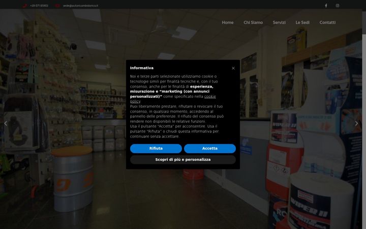 Screenshot of autoricambi-dorico.it