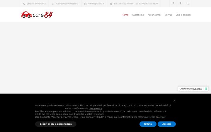 Screenshot of autoricambicars84.com