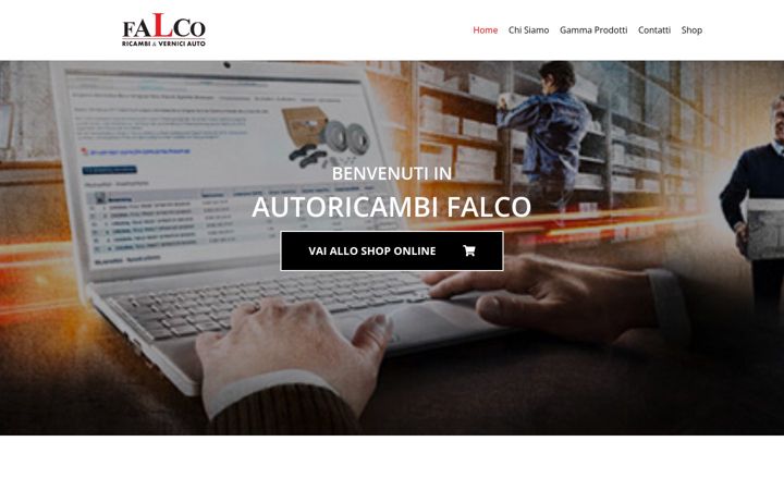 Screenshot of autoricambifalco.com