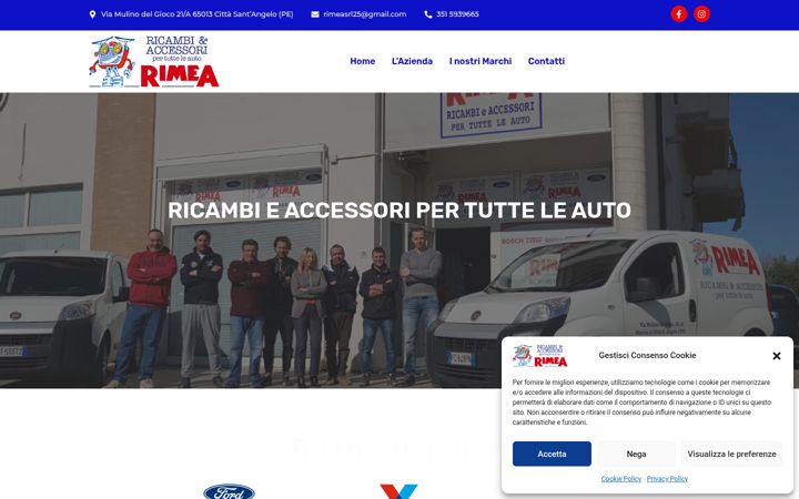 Skjámynd af autoricambirimea.it