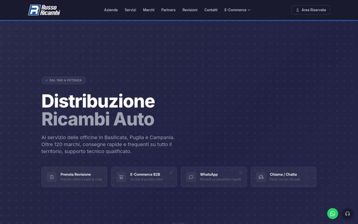 Screenshot of autoricambirusso.it