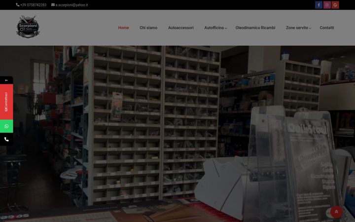 Screenshot of autoricambiscorpioni.it