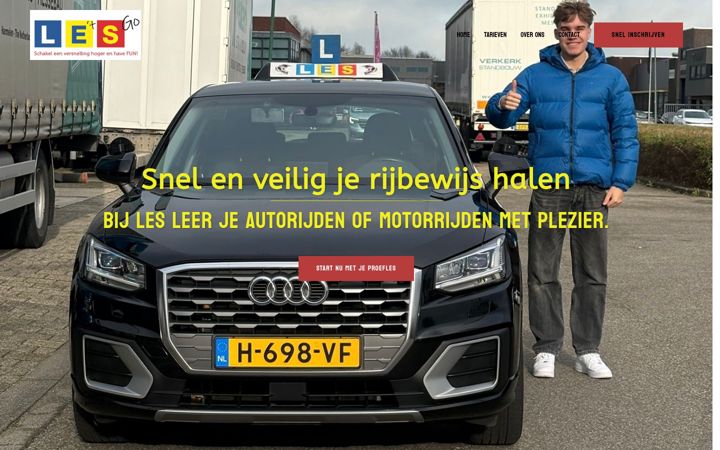 Captura de pantalla de autorijschool-les.nl