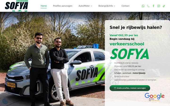 Screenshot of autorijschool-sofya.nl