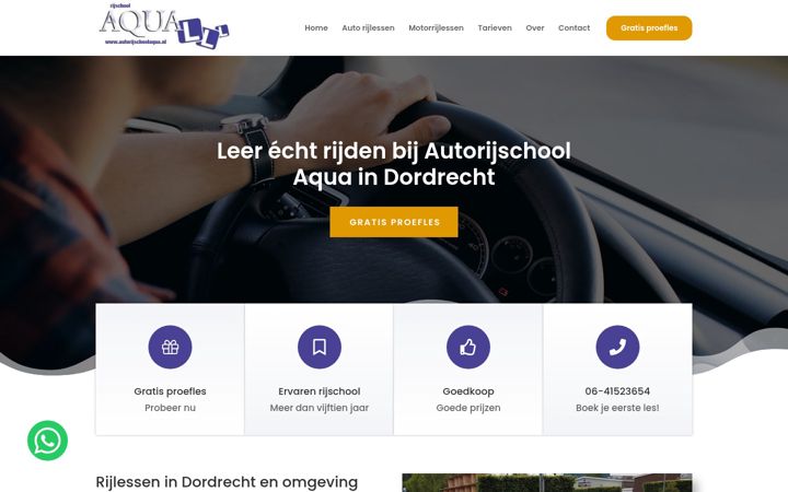 Screenshot of autorijschoolaqua.nl