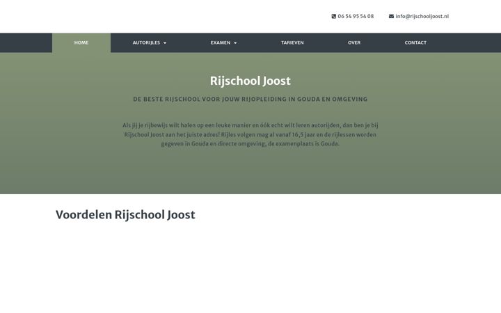 Screenshot of autorijschooljoost.nl