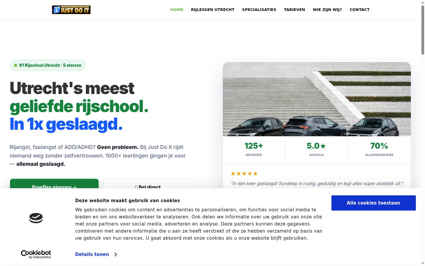 Ekrānuzņēmums ar piekrišanas baneri, kas tika rādīts pirms jebkādas mijiedarbības
