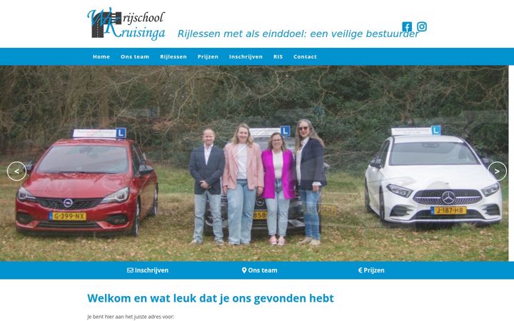 Screenshot of autorijschoolkruisinga.nl