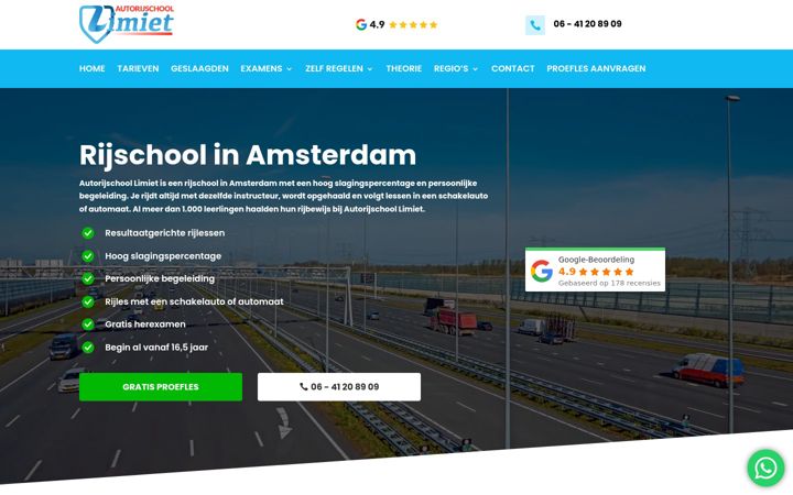 Snimka zaslona za autorijschoollimiet.nl