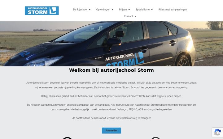 Posnetek zaslona autorijschoolstorm.nl