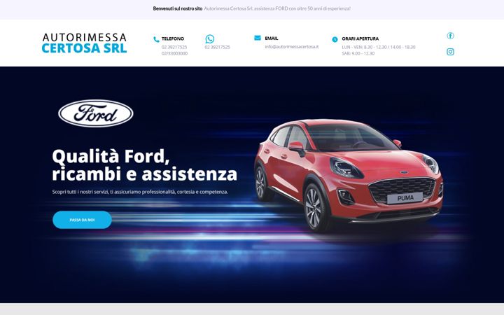 Zrzut ekranu autorimessacertosa.it