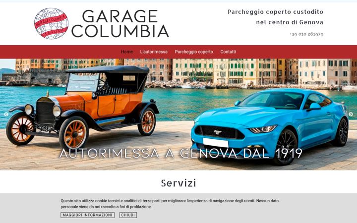 Screenshot of autorimessacolumbia-genova.it