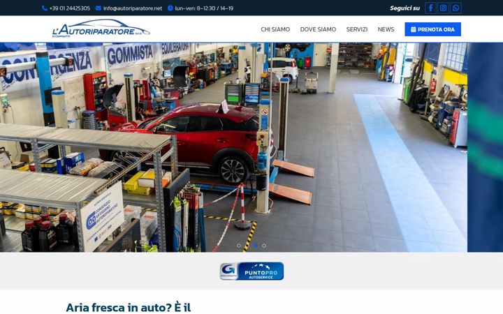 Screenshot ta' autoriparatore.net