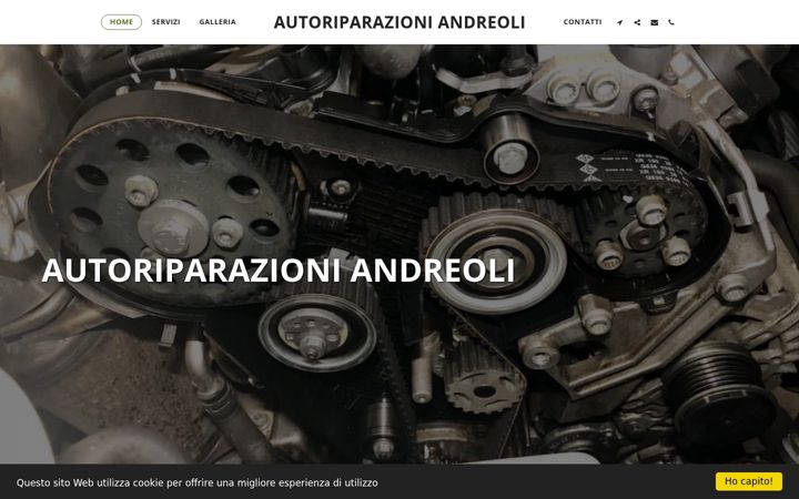 Skærmbillede af autoriparazioniandreoli.com