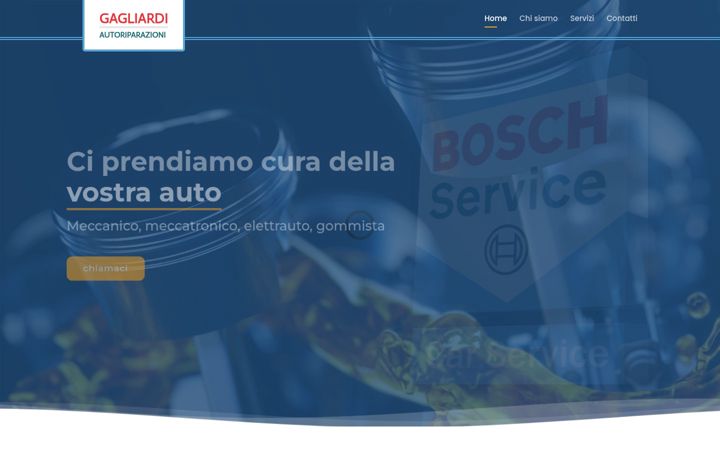 Screenshot of autoriparazionigagliardi.com