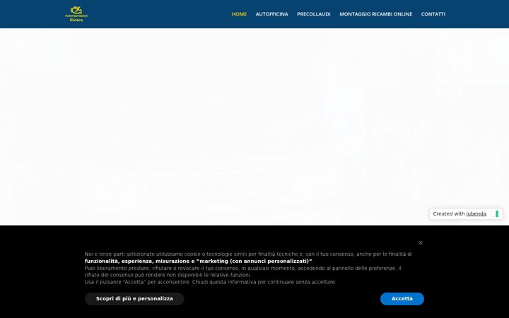 Snimka zaslona za autoriparazioniriviera.it