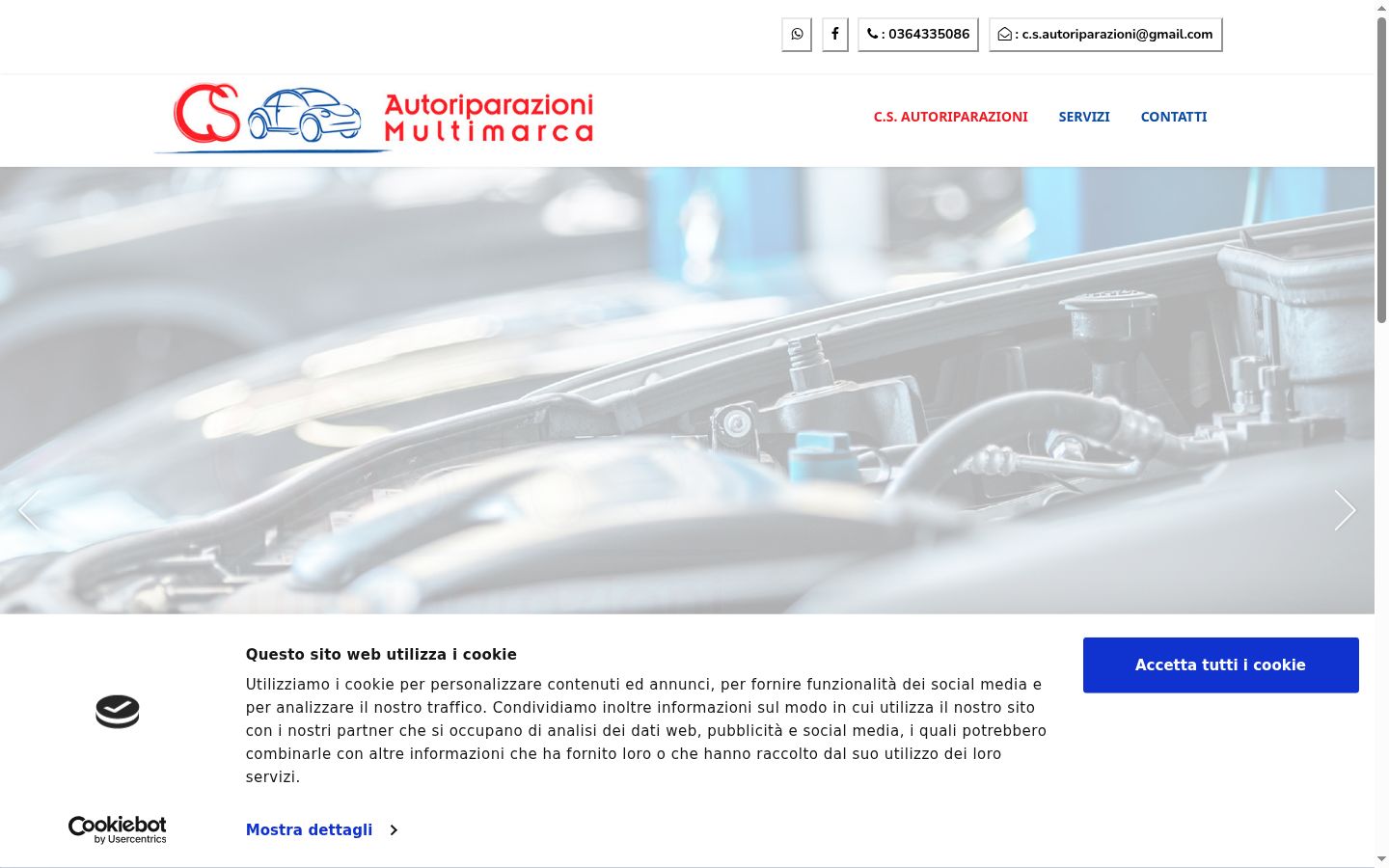 Screenshot des Einwilligungsbanners vor jeglicher Interaktion