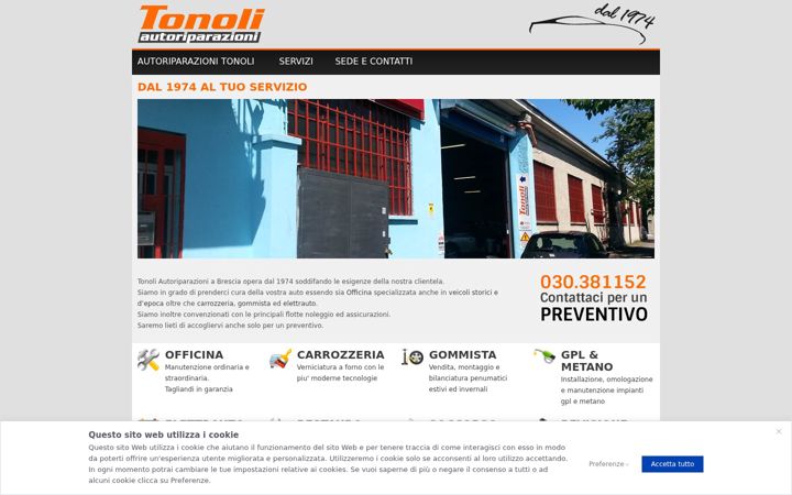 Screenshot of autoriparazionitonoli.it
