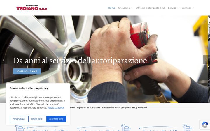 Screenshot του autoriparazionitroiano.it