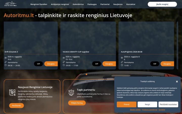 Screenshot of autoritmu.lt