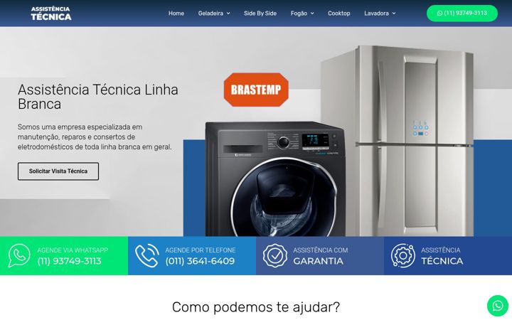Screenshot of autorizadalinhabranca.com.br