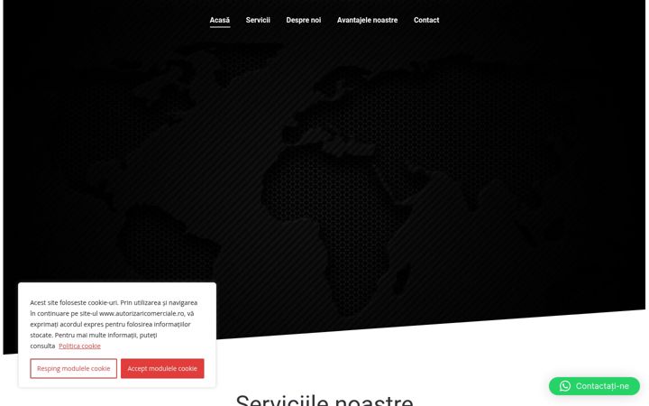 Screenshot of autorizaricomerciale.ro