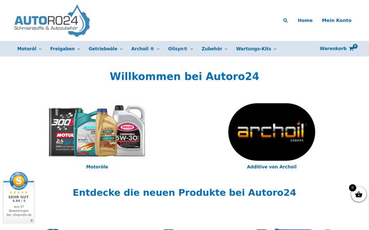 Screenshot van autoro24.de