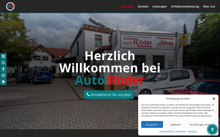 Screenshot of autoroeder-weimar.de