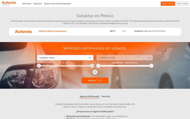 Screenshot of autorola.com.mx