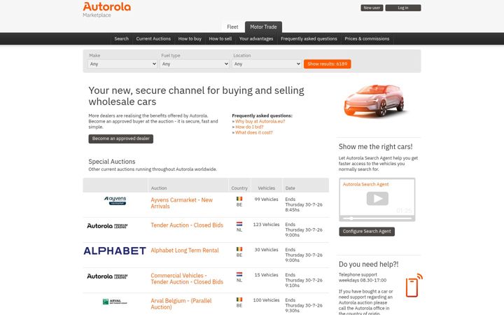 Screenshot of autorola.eu