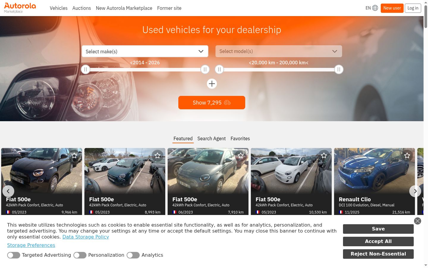 Screenshot tal-banner tal-kunsens muri qabel kwalunkwe interazzjoni