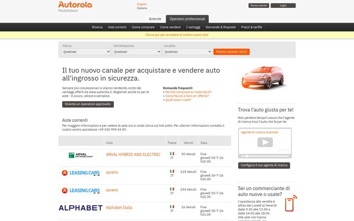 Screenshot of autorola.it
