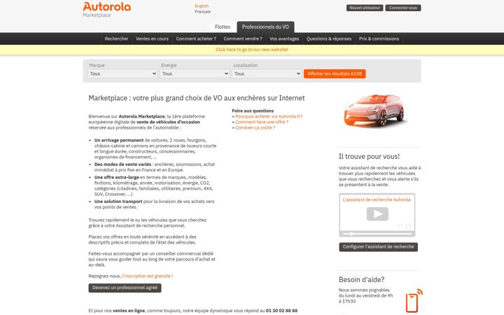Screenshot of autorola.net