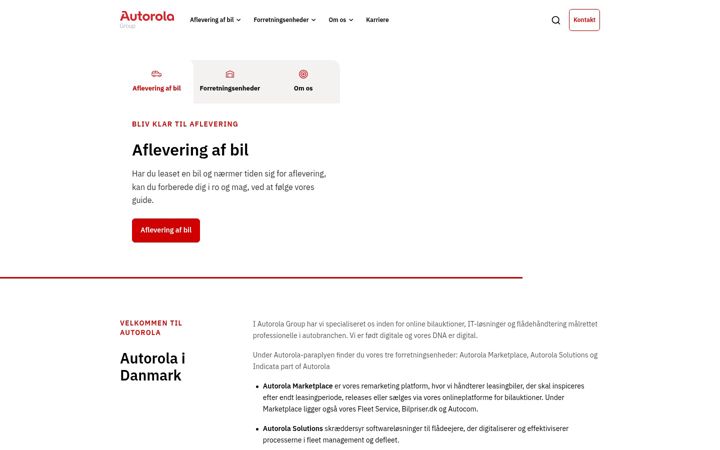 Ekrānuzņēmums no autoroladanmark.dk