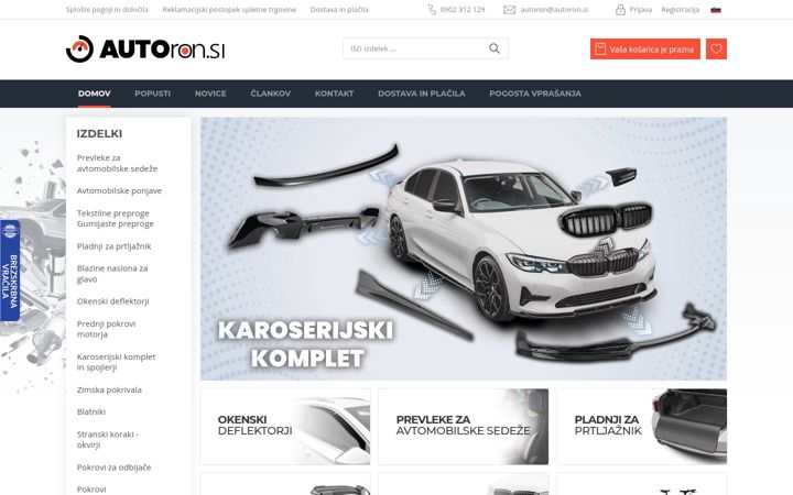 Ekrānuzņēmums no autoron.si