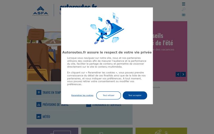Screenshot of autoroutes.fr