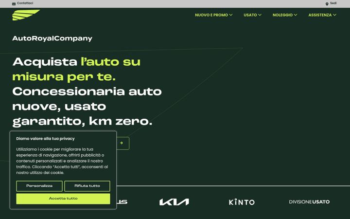 Screenshot of autoroyalcompany.it