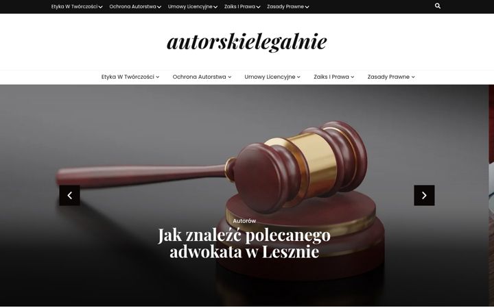 Screenshot of autorskielegalnie.pl