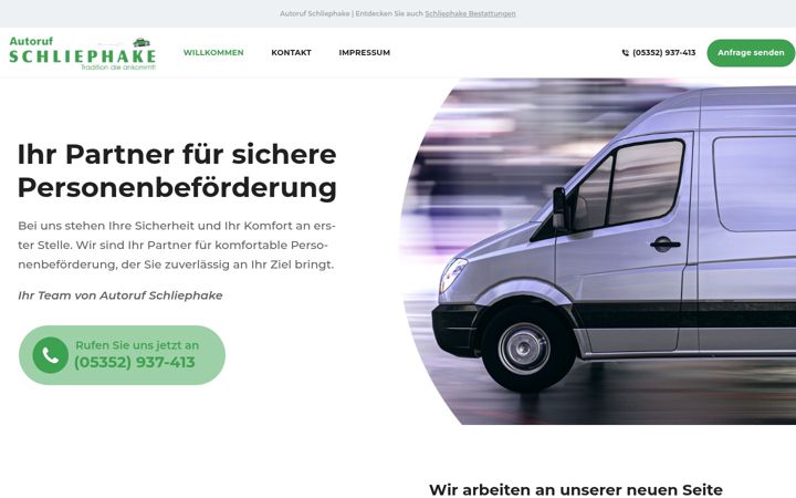 Ekrano kopija autoruf-schliephake.de