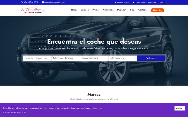 Screenshot of autos-empire.com
