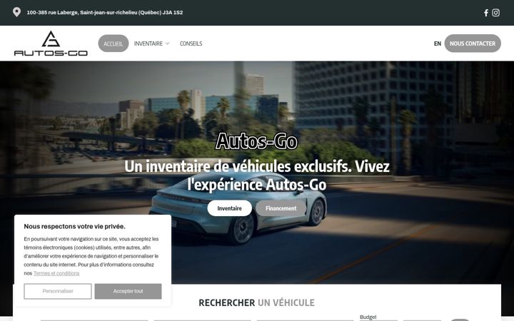 Capture d'écran de autos-go.ca