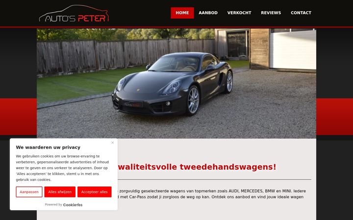 Screenshot of autos-peter.be