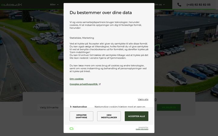 Screenshot of autos.dk