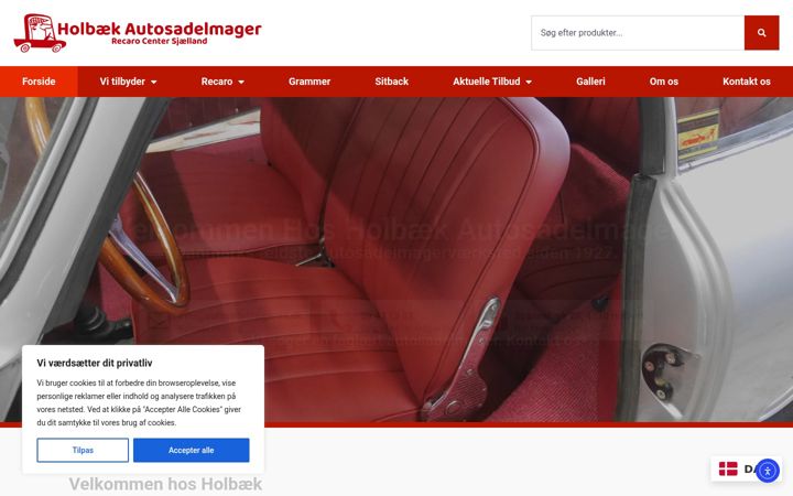 Screenshot of autosadelmageren.dk