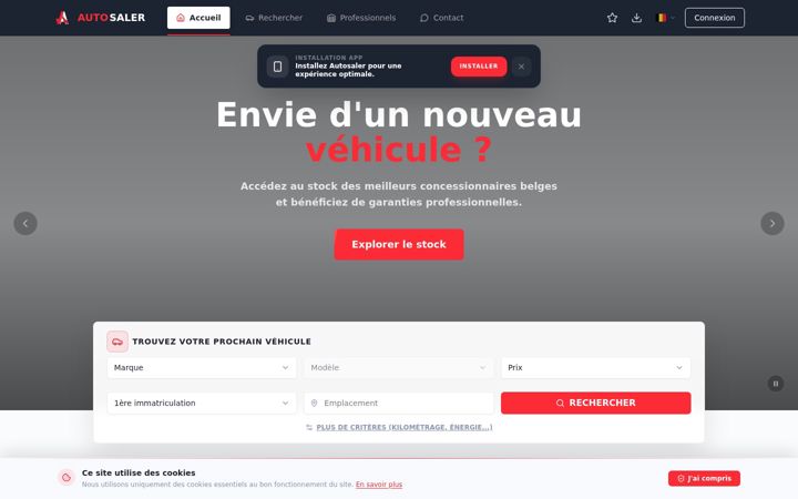 Capture d'écran de autosaler.be