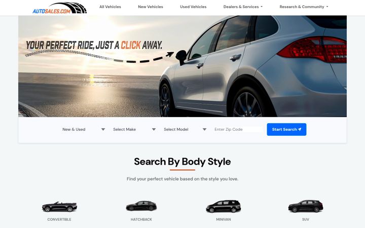 Capture d'écran de autosales.com