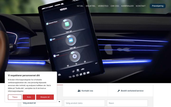 Screenshot of autosalg.no