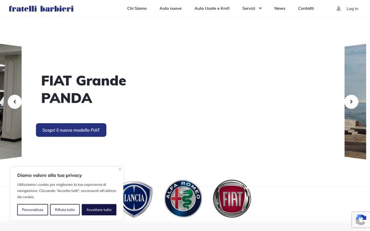 Screenshot of autosalonebarbieri.com