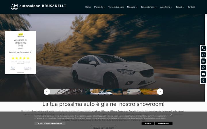 Екранна снимка на autosalonebrusadelli.it