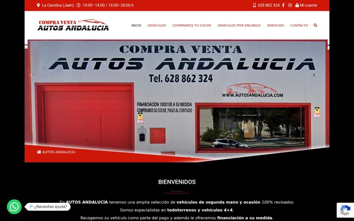 Екранна снимка на autosandalucia.com